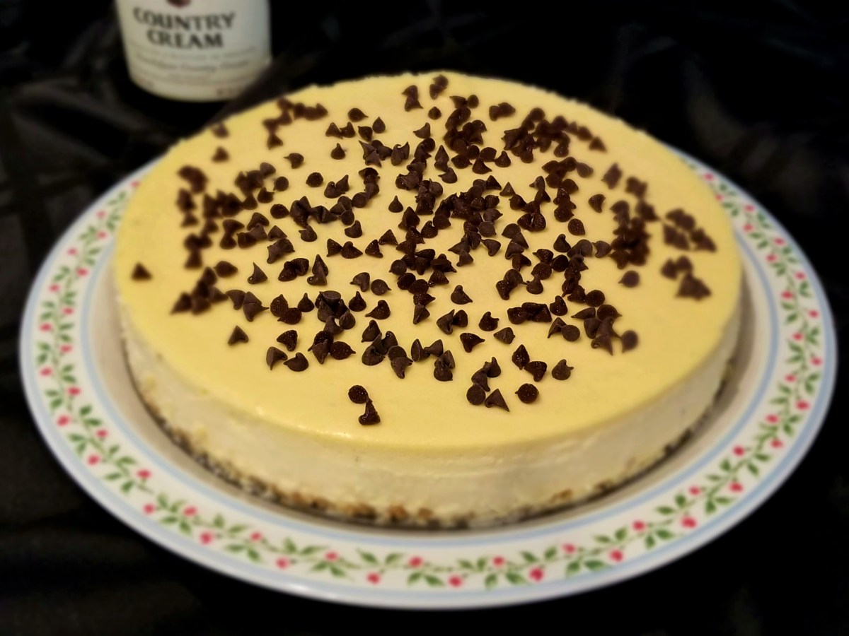 Irish Cream (Baileys) Chocolate Chip&nbsp;Cheesecake